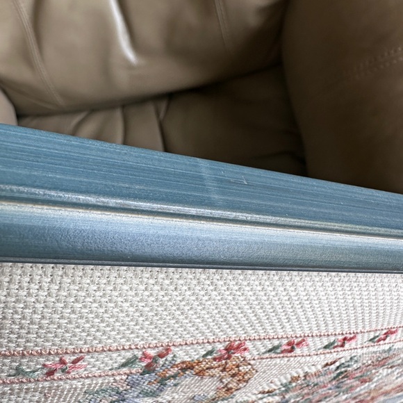 Vintage Framed Karen Avery Pretty Country Collectibles Cross Stitch - Picture 7 of 12